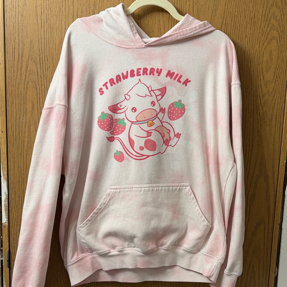 Strawberry Milk Pink Hoodie